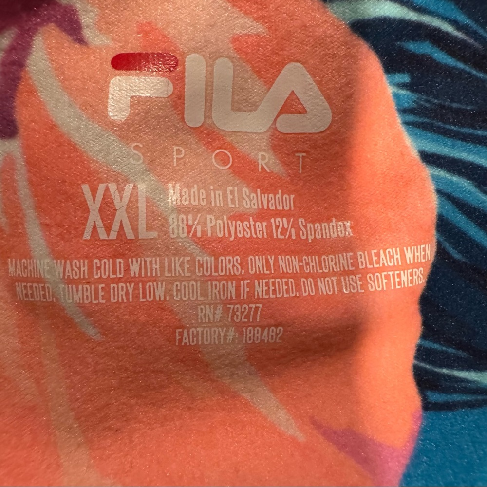 Fila Sport Multicolor Floral Capri Leggings Size XXL - Picture 5 of 6